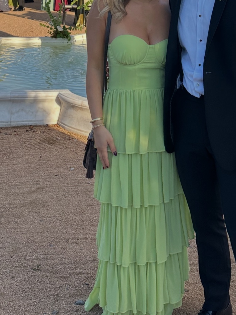 Lovers + friends Hattie Strapless Tiered Maxi Dress green - Picture 8 of 8